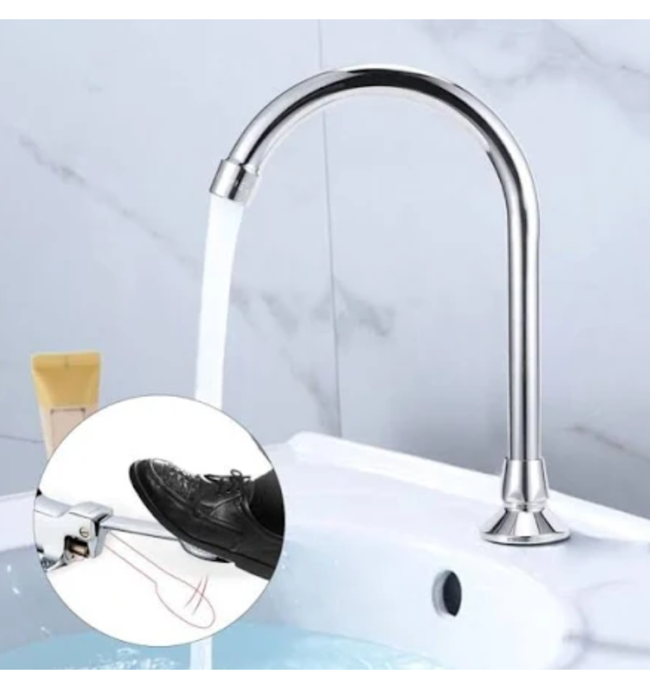 Instalación grifería industrial sin instalar pedal