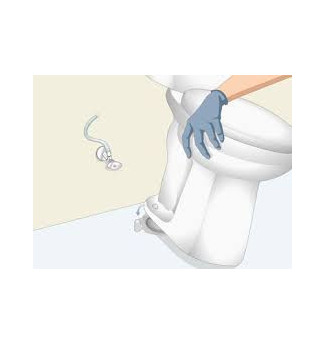 Desatasco  de inodoro, teniendo que desinstalar inodoro y reinstalaciòn posterior