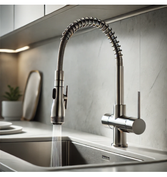 Instalación grifería caño extensible